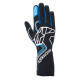 FIA dirkalne rokavice Alpinestars Tech-1 Race V4 (zunanji šivi), črna/modra