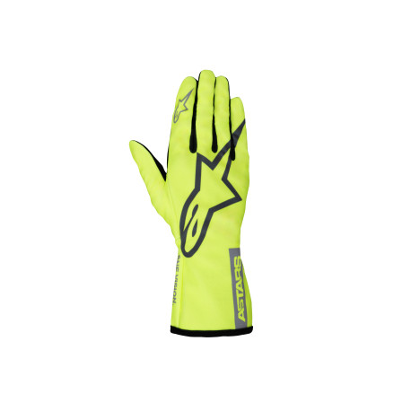Rokavice Dirkalne rokavice Alpinestars Tech-1 K Race S V2 Pure, fluorescenčna rumena/oglje | race-shop.si