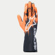 FIA rokavice za karting Alpinestars Tech-1 K V3 (zunanji šivi), črna/oranžna/bela
