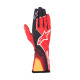Otroške rokavice za karting Alpinestars Tech-1 K Race S V2 Future (notranji šivi), rdeča/mandarina