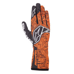 Dirkalne rokavice Alpinestars Tech-1 K Race V2 Vertical, Orange Fluo