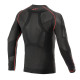 Spodnje perilo Alpinestars Ride Tech V2 Poletna spodnja majica (podmajica) z dolgimi rokavi, črna/rdeča | race-shop.si