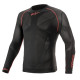 Spodnje perilo Alpinestars Ride Tech V2 Poletna spodnja majica (podmajica) z dolgimi rokavi, črna/rdeča | race-shop.si