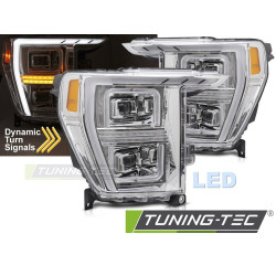 LED HEADLIGHTS TUBE LIGHT CHROME fits FORD F150 MK14 20-23