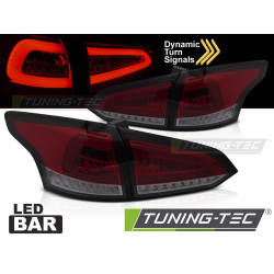 LED TAIL LIGHTS RED SMOKE SEQ fits FORD FOCUS MK 3 SW 11-18