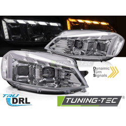 HEADLIGHTS LIGHT CHROME LED DRL SEQ W/WELCOME fits VW GOLF 7 17-19