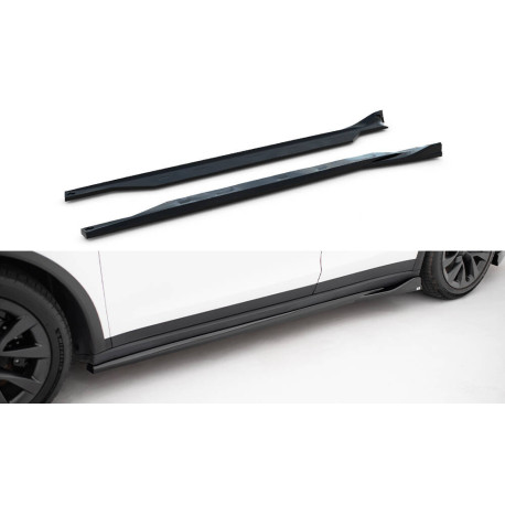 Body kit a vizuálne doplnky Side Skirts Diffusers V.2 Tesla Model X Mk1 Facelift | race-shop.si