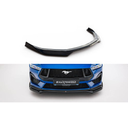 MAXTON DESIGN sprednji splitter za Ford Mustang GT Mk7, sijajno črna, V1