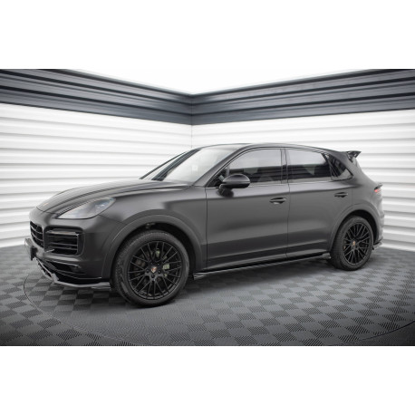 Body kit a vizuálne doplnky MAXTON DESIGN set splitterjev za Porsche Cayenne SUV Sport Design Mk3 | race-shop.si