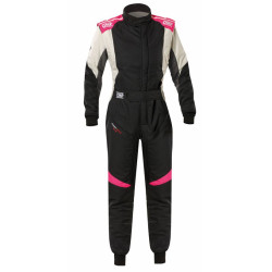 FIA race suit OMP FIRST EVO ELLE my2025 navy black/fuchsia