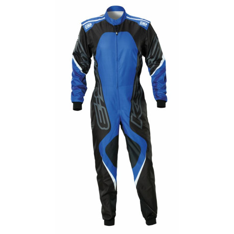 Obleke CIK-FIA otroški kombinezon za karting OMP KS-3X ART, črna/modra | race-shop.si