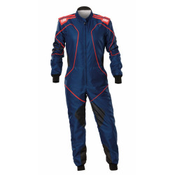 CIK-FIA otroški kombinezon za karting OMP KS-3X ART STYLE2, modra/rdeča