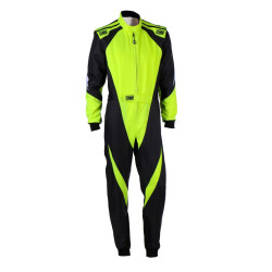 CIK-FIA kombinezon za karting OMP KS-3X, črna/fluo/rumena