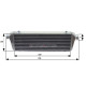 Običajni vmesni hladilniki Universal sport intercooler bar and plate, black, 550 x 180 x 65mm | race-shop.si
