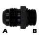 Redukcije cevnih cevi moški-moški Reducer AN10 to AN8 with O ring - male/male | race-shop.si