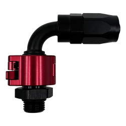 PTFE Snap-on fitting AN6 90° - Black