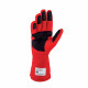 Rokavice Race gloves OMP DIJON my2025 with FIA (inside stitching) Red with white/black stripes | race-shop.si