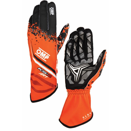 Rokavice Race gloves OMP KS-2 ART my2025 (external stitching) orange/black | race-shop.si
