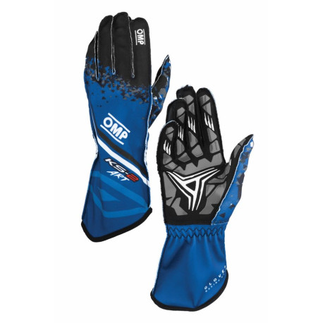 Rokavice Race gloves OMP KS-2 ART my2025 (external stitching) blue/black | race-shop.si
