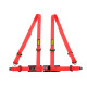 Varnostni pasovi in dodatna oprema 4 point safety belts OMP ROAD 4 Harness 16-08, red | race-shop.si