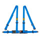 4 point safety belts OMP ROAD 4 Harness 16-08, blue
