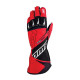 Race gloves OMP KS-2R (external stitching) red/black