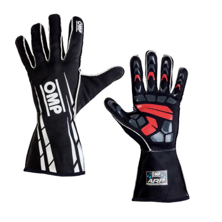 Rokavice Race kart gloves OMP ARP, black | race-shop.si