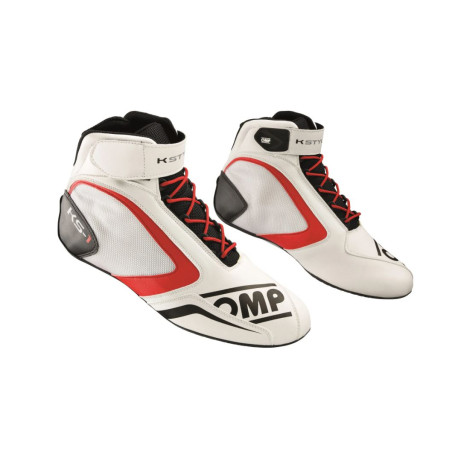 Čevlji Čevlji za karting OMP KS-1, bela/črna/rdeča | race-shop.si