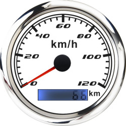 RACES Marine WHITE - Dodatni merilnik hitrosti (120 km/h) z GPS senzorjem