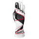 Race gloves Sparco K-ARROW + 2025 with FIA, white/black