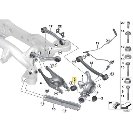 E90, E92 & E93 3 Serija M3 (2006 -2013) IRP rear wheel carrier - lower control arm bushings (aluminium housing with bearing) BMW E8x, E9x | race-shop.si