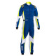 Race child suit SPARCO Kerb Advanced K48 whith FIA, blue/fluo yellow