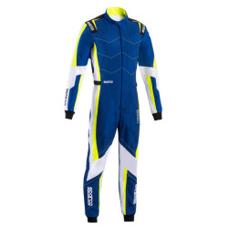 CIK-FIA otroški kombinezon za karting SPARCO Kerb Advanced K48, modra/fluo/rumena
