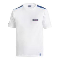 Majica SPARCO MARTINI RACING Top Stripes, bela
