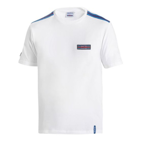 Majice Majica SPARCO MARTINI RACING Top Stripes, bela | race-shop.si
