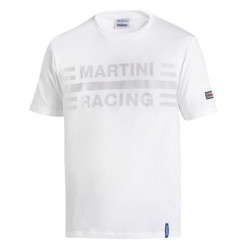 Majica SPARCO MARTINI RACING (velik logotip), bela