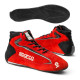 Shoes Sparco Slalom + 2025 with FIA, red