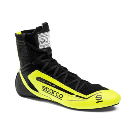 Čevlji Shoes Sparco X-Light Plus with FIA, fluo yellow/black | race-shop.si