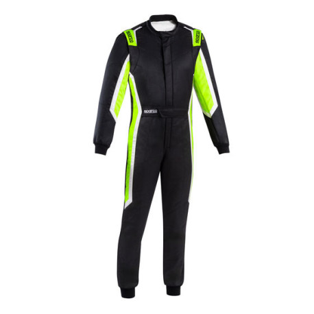 Obleke FIA race suit Sparco SPRINT PRO 2025, black/fluo green | race-shop.si
