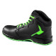 Work shoes Sparco safety shoes TARGA-H S3S WILLY, black/fluo green | race-shop.si
