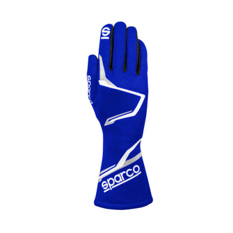 Rokavice FIA dirkalne rokavice Sparco LAND+ 2025 (notranji šivi), modra | race-shop.si