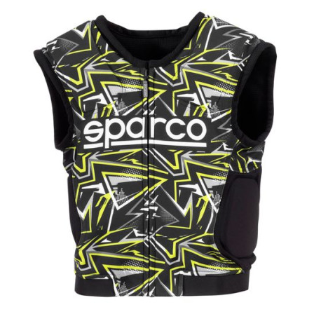 vratne ovratnice Sparco SJ Pro K-3 Child Rib Protector Jacket, black/fluo yellow | race-shop.si