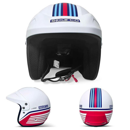 Odprte čelade ECE odprta dirkalna čelada Sparco J-PRO MARTINI RACING, bela | race-shop.si