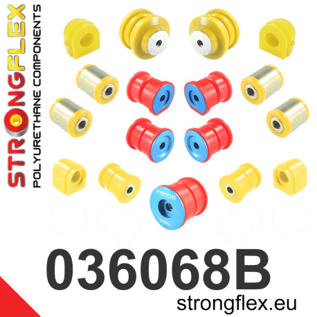 Poliuretanski silent bloki 036068B: Full suspension polyurethane bush kit | race-shop.si