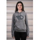 Majice s kapuco in jakne MAXTON Design dámska mikina s kapucňou, gray | race-shop.si