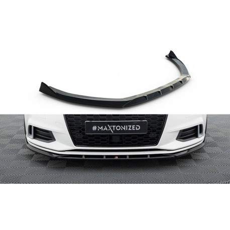 Body kit a vizuálne doplnky Front Splitter Audi A3 Sedan 8V Facelift (Black) | race-shop.si