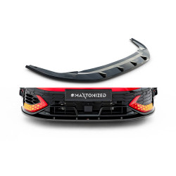 MAXTON DESIGN sprednji splitter za Volkswagen Golf GTI Clubsport Mk8 Facelift, sijajno črna, V2