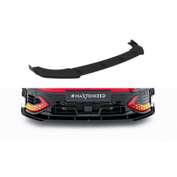 MAXTON DESIGN sprednji splitter za Volkswagen Golf GTI Clubsport Mk8 Facelift, rdeča + sijajni flapsi
