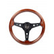 Volani Steering wheel Luisi Montecarlo, 340mm, mahogany, flat | race-shop.si