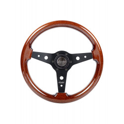 Steering wheel Luisi Montecarlo, 340mm, mahogany, flat